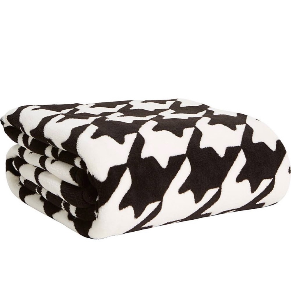 Vera Bradley RARE Houndstooth Throw Midnight NWT